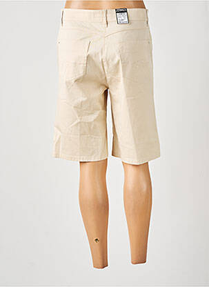 Bermuda tissage popeline taille normale beige ZERRES femme