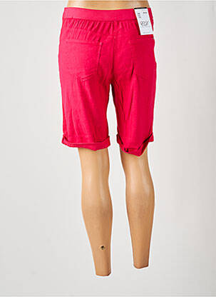 Bermuda taille haute taille haute rose EAST DRIVE femme