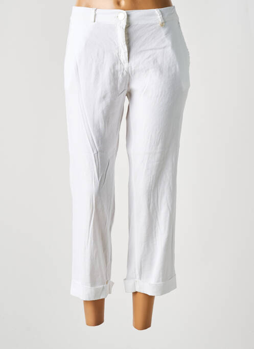 Pantalon 7/8 blanc EAST DRIVE pour femme