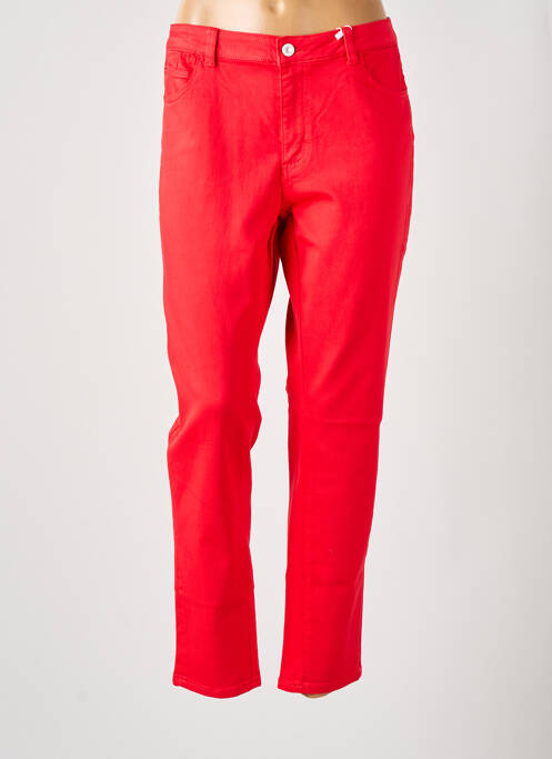 Pantalon slim rouge C'EST BEAU LA VIE pour femme