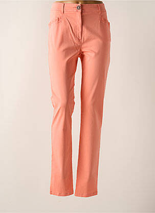 Pantalon slim taille haute taille haute rose PAUSE CAFE femme