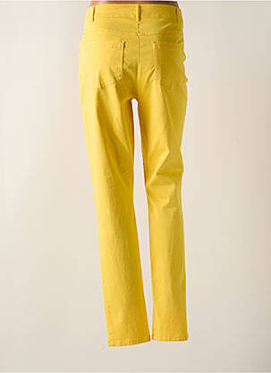 Pantalon slim taille haute taille haute jaune PAUSE CAFE femme