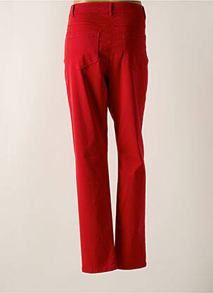 Pantalon slim taille haute taille haute rouge PAUSE CAFE femme