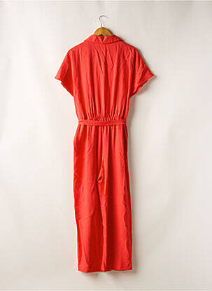 Combi-pantalon tissage crêpe manches courtes rouge C'EST BEAU LA VIE femme