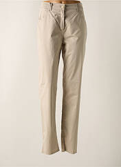 Pantalon droit beige EAST DRIVE pour femme seconde vue