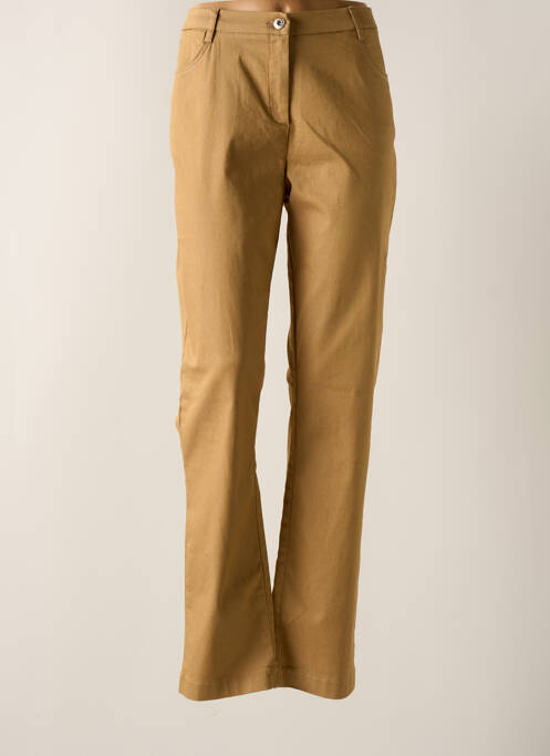 Pantalon droit beige CHRISTINE LAURE pour femme