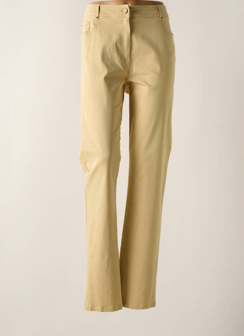 Pantalon droit beige PAUSE CAFE pour femme