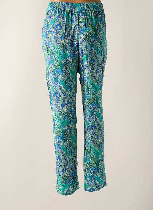 Pantalon droit bleu JULIE GUERLANDE pour femme