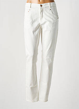 Jeans coupe slim taille basse taille basse blanc CREAM femme