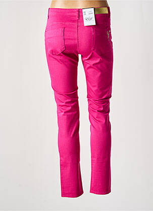 Pantalon slim taille basse taille basse rose EAST DRIVE femme