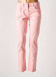 Pantalon slim tissage popeline taille normale orange ZERRES femme