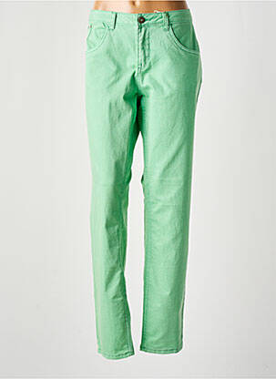 Jeans coupe slim taille basse taille basse vert CREAM femme