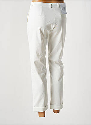 Pantalon 7/8 stretch taille normale blanc EAST DRIVE femme