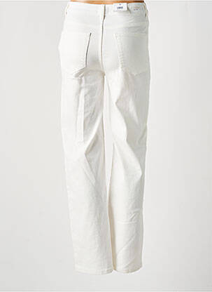 Jeans coupe large stretch taille haute beige C'EST BEAU LA VIE femme