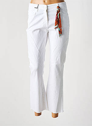 Jeans bootcut taille haute taille haute blanc EAST DRIVE femme