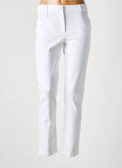 Pantalon slim blanc CHRISTINE LAURE pour femme seconde vue