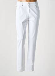 Pantalon slim blanc PAUSE CAFE pour femme seconde vue