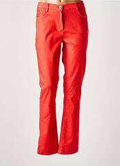 Pantalon slim rouge CHRISTINE LAURE pour femme seconde vue