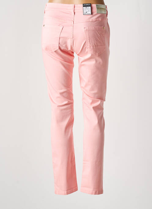 Pantalon slim tissage popeline taille normale orange ZERRES femme