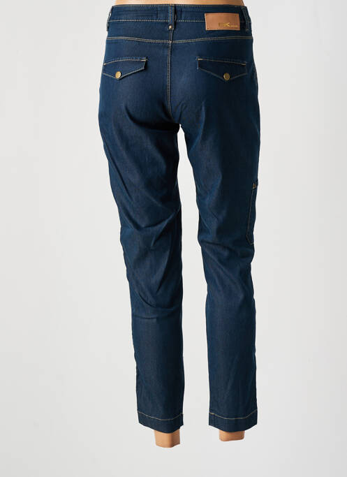 Pantalon 7/8 poches taille basse bleu EVA KAYAN femme
