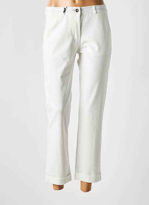 Pantalon 7/8 blanc EAST DRIVE pour femme