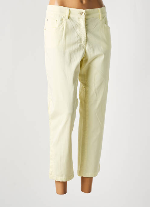 Pantalon 7/8 jaune ZERRES pour femme