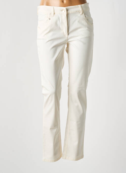 Pantalon slim beige ZERRES pour femme