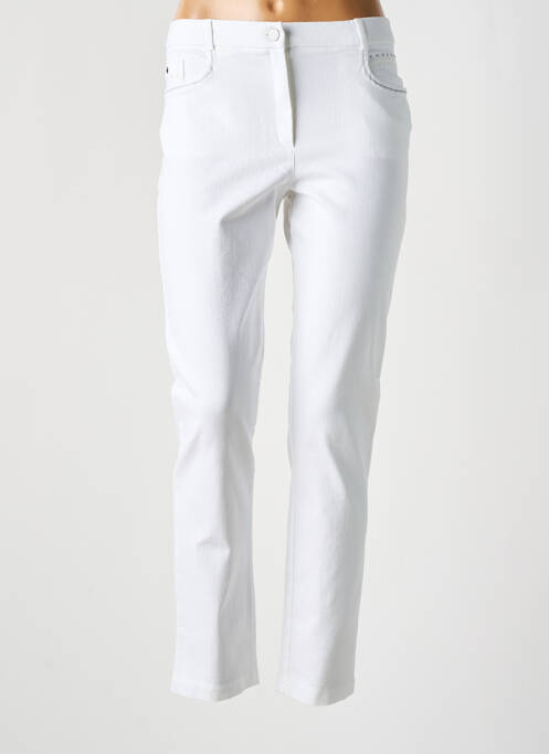 Pantalon slim blanc CHRISTINE LAURE pour femme