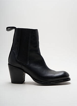Bottines/boots matière lisse talon de 4 à 6cm noir MEXICANA femme