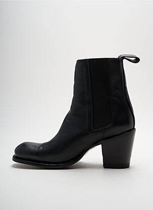 Bottines/boots matière lisse talon de 4 à 6cm noir MEXICANA femme