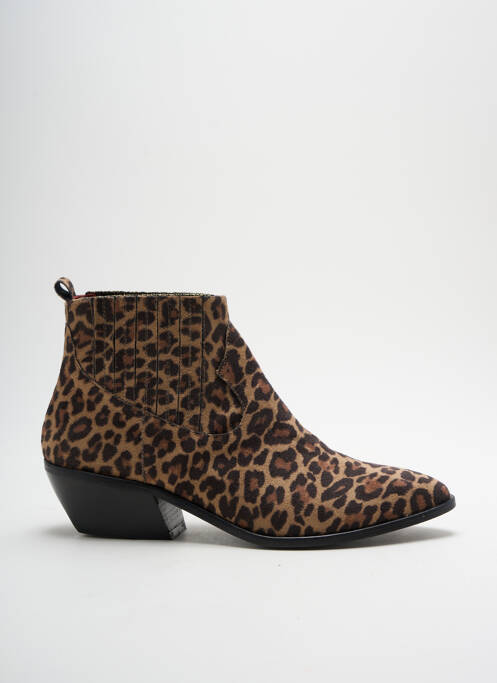 Bottines/boots bout pointu talon de 4 à 6cm beige BLU VELVET femme