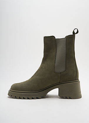 Bottines/boots nubuck talon de 4 à 6cm vert COCO ET ABRICOT femme