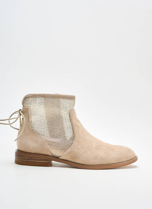 Bottines/Boots beige ADIGE pour femme