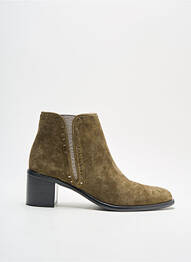 Bottines/boots bout rond talon de 4 à 6cm vert ADIGE femme