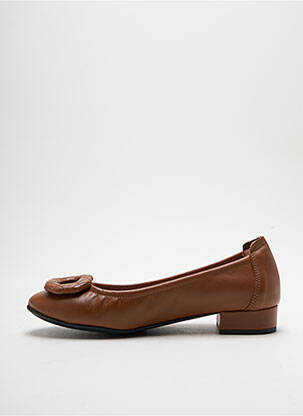 Ballerines carré talon plat jusqu'à 3cm marron SABRINAS femme