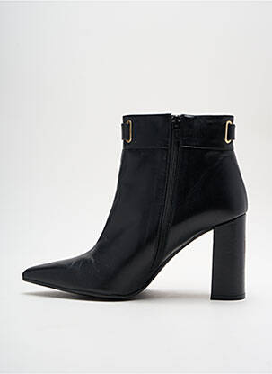 Bottines/boots matière lisse talon de 7 à 9cm noir LODI femme