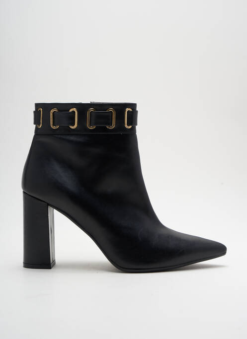 Bottines/boots matière lisse talon de 7 à 9cm noir LODI femme