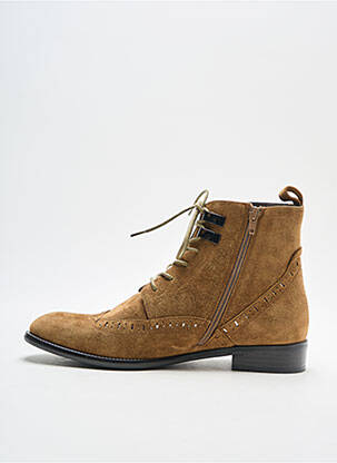 Bottines/boots talon bas talon plat jusqu'à 3cm vert ADIGE femme