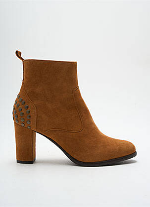 Bottines/boots nubuck talon de 4 à 6cm marron XAVIER DANAUD femme