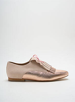 Derbies bout rond talon plat jusqu'à 3cm rose JJ HEITOR SHOES femme
