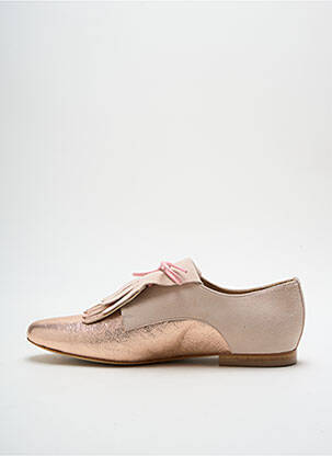 Derbies bout rond talon plat jusqu'à 3cm rose JJ HEITOR SHOES femme
