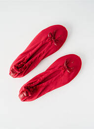 Chaussons/pantoufles semelle extérieure cuir talon plat jusqu'à 3cm rouge GLOVE STORY femme