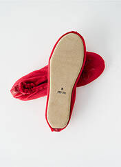 Chaussons/Pantoufles rouge GLOVE STORY pour femme seconde vue