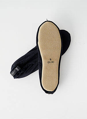 Chaussons/pantoufles semelle extérieure cuir talon plat jusqu'à 3cm noir GLOVE STORY femme