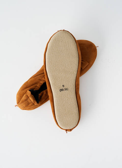 Chaussons/Pantoufles marron GLOVE STORY pour femme