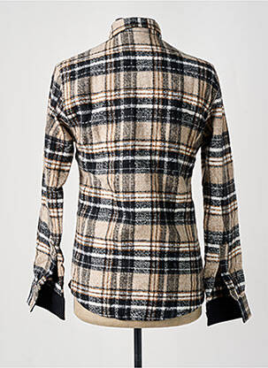 Chemise manches longues poches beige BLACK NEEDLE homme