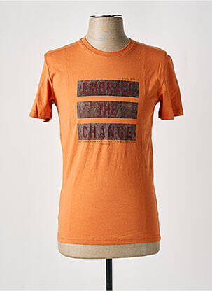 T-shirt coupe cintrée manches courtes orange EMPEROR APPAREL homme
