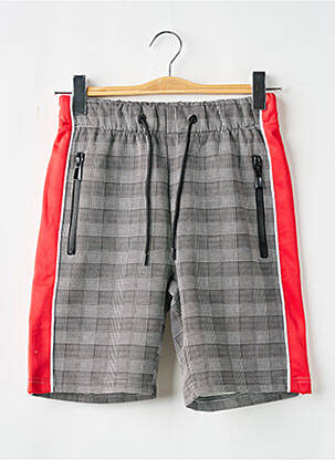 Bermuda taille élastique taille normale gris ZAYNE homme