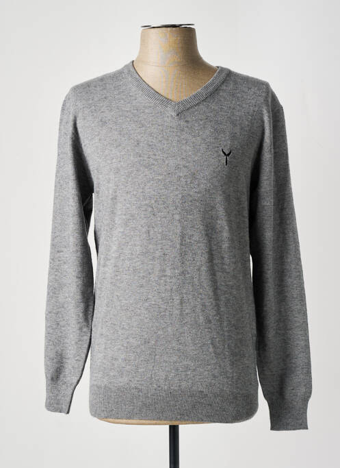 Pull gris YVES ENZO pour homme