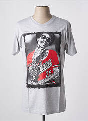 T-shirt gris FAMOUS pour homme seconde vue